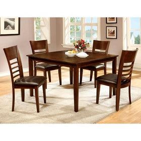 HILLSVIEW I Brown Cherry 5 Pc. Dining Table Set