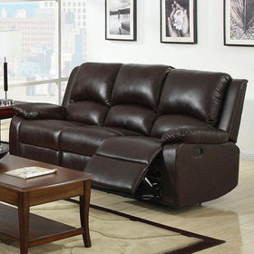 Oxford Rustic Dark Brown Motion Sofa