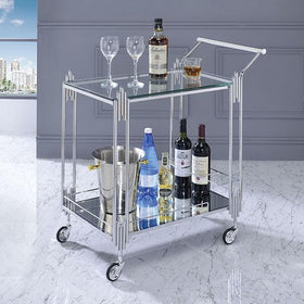 Ebba Chrome Serving Carts