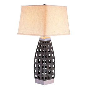 Zara Black/Chrome Table Lamp