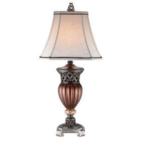 Luna Glossy Brown Table Lamp (2/CTN)