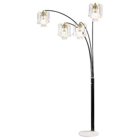 Elouise Black/Gold Arch Lamp