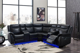 Sectional Blanche Black