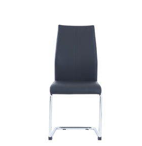 Dining Chair Blk With Blk Stitch