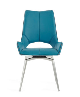 Turquoise Swivel Dining Chairs
