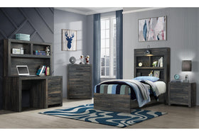 LINWOOD BOOKCASE TWIN BED, DESK, NIGHTSTAND AND CHEST