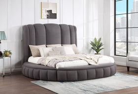 SNOW GREY KING BED