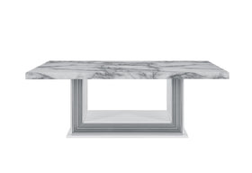 YLIME WHITE MARBLE COFFEE TABLE