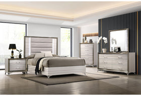 ZAMBRANO WHITE QUEEN BED GROUP