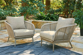 Swiss Valley Lounge Chair with Cushion (Set of 2)