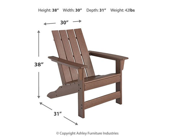 Emmeline 2 Adirondack Chairs with Tete-A-Tete Table Connector
