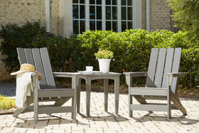 Visola Outdoor Adirondack Chair Set with End Table