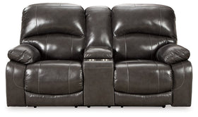 Hallstrung Power Reclining Loveseat with Console